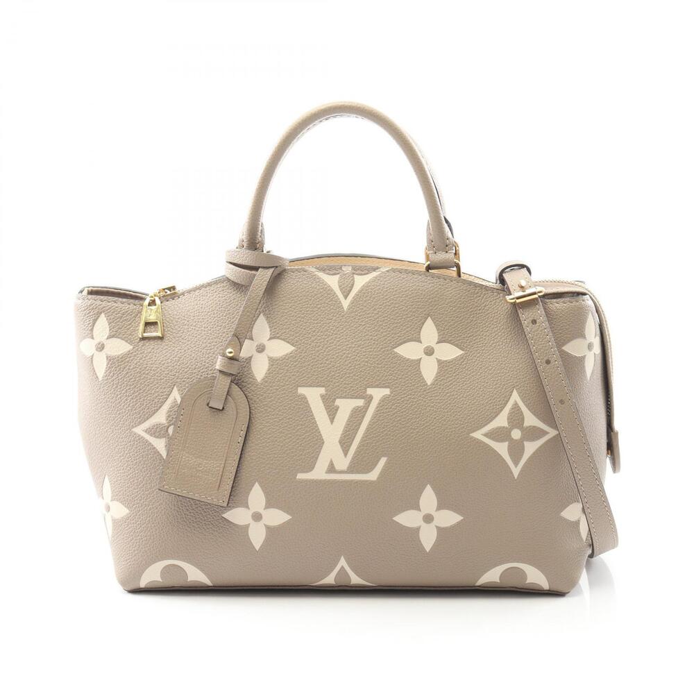 Louis Vuitton Palais Monogram Empreinte Tourtrelle Cream Leather Beige